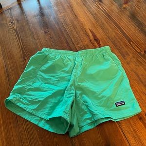 blue patagonia shorts